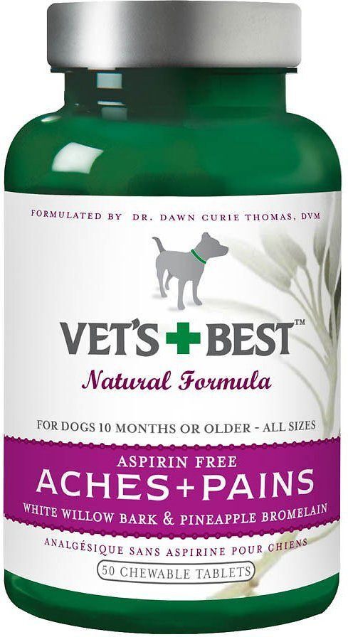 Vet's Best Aches and Pains Dog Supplement Chewable Tablets, 50 Count
