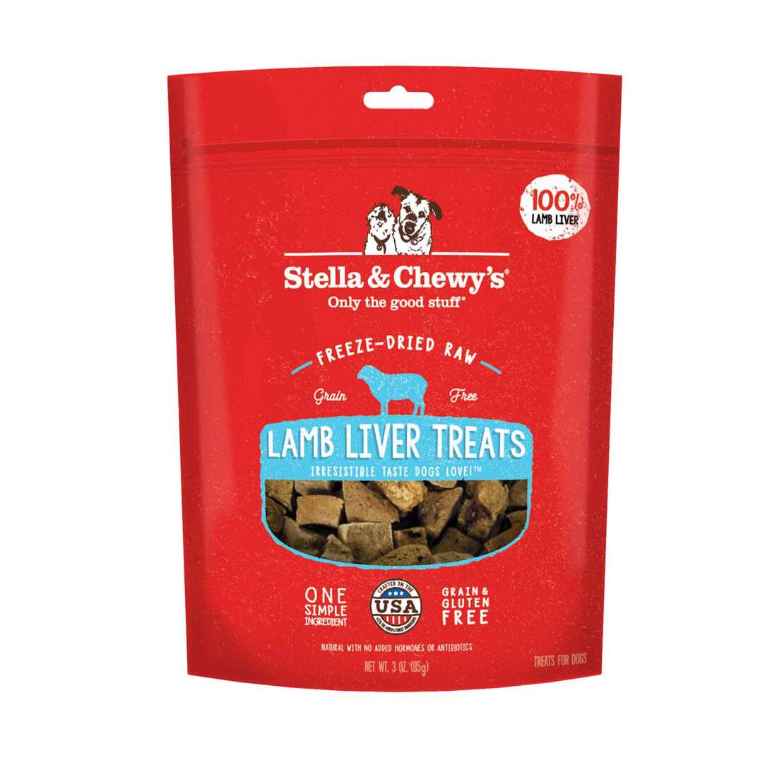 Stella & Chewy's Freeze-Dried Raw Lamb Liver Treats, 3 Ounces