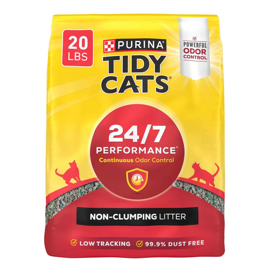 Purina Tidy Cats Non-Clumping Cat Litter 24/7 Performance for Multiple Cats
