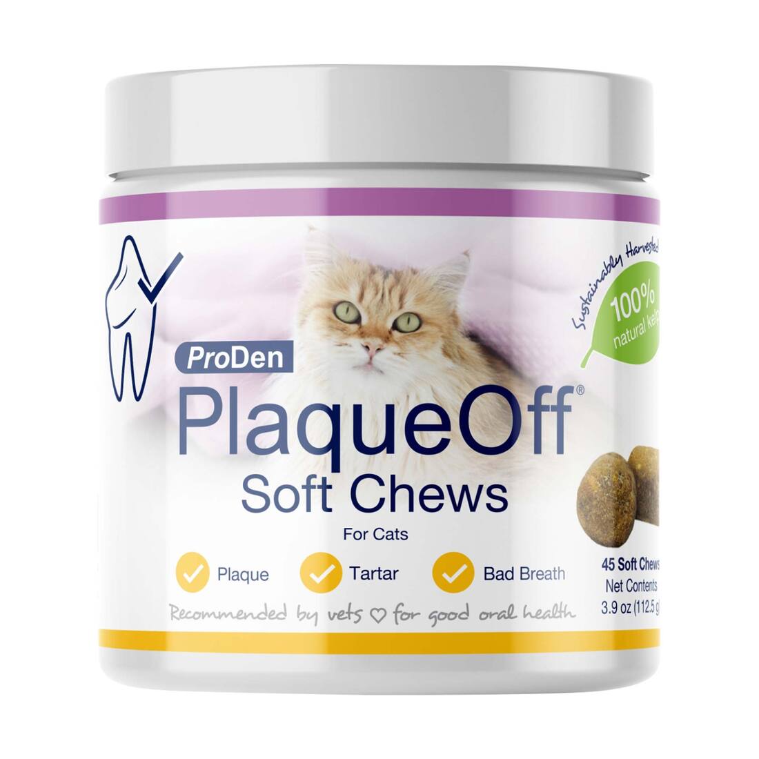ProDen PlaqueOff Soft Chews for Cats, 45 Count