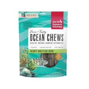 The Honest Kitchen Ocean Chews™ Hearty Wolffish Skins Dog Treats, 6 Ounces (Beams™)