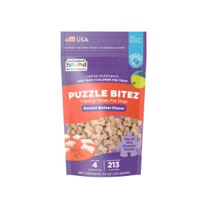 Outward Hound Training Puzzle Bitez Dog Toy, Peanut Butter