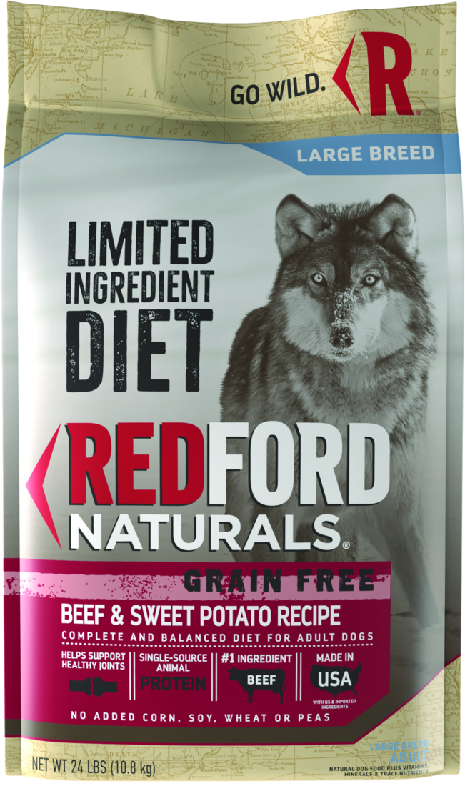 Redford Naturals Limited Ingredient Diet Grain Free Large Breed Beef & Sweet Potato Recipe Adult Dry