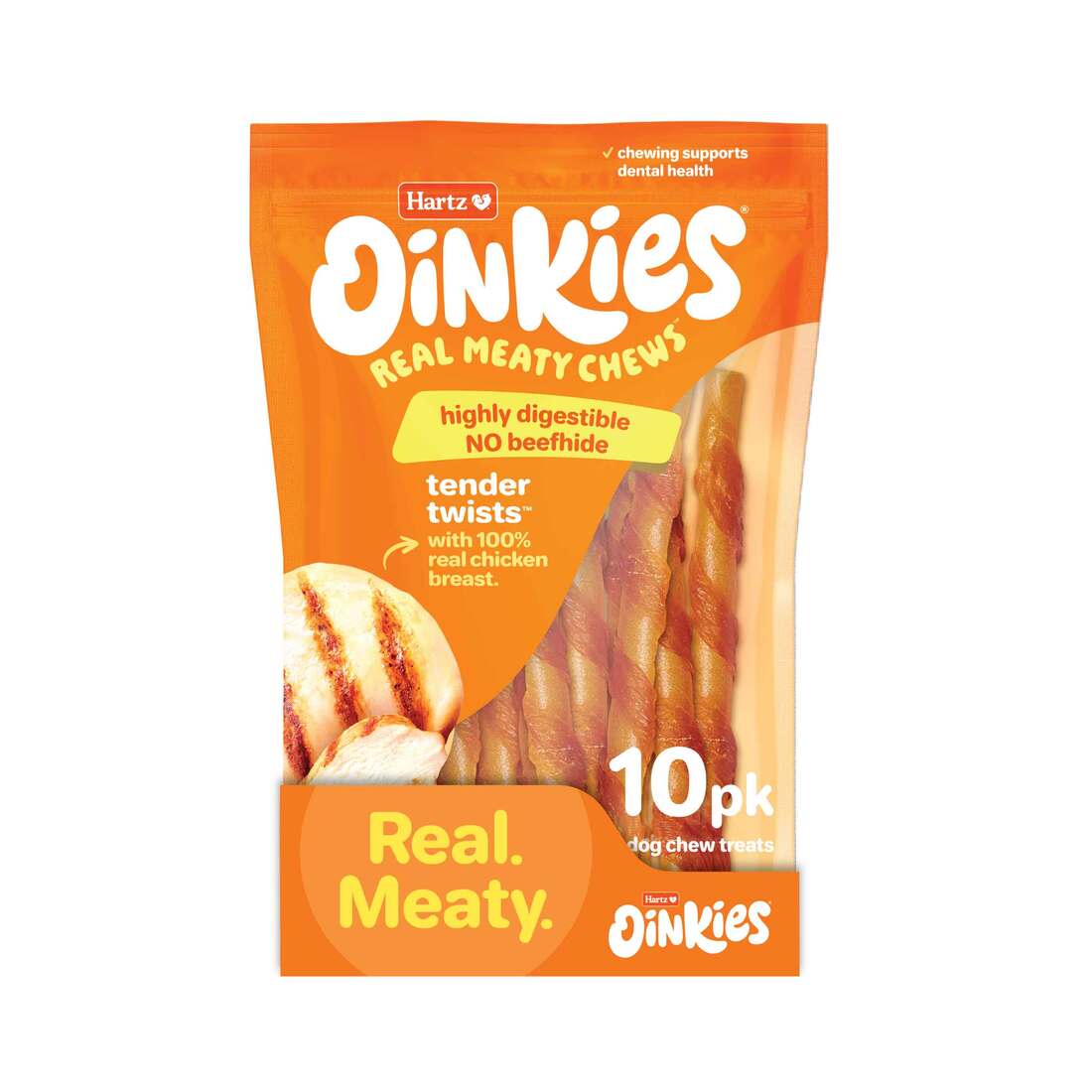 Hartz Oinkies Tender Twists Dog Treats