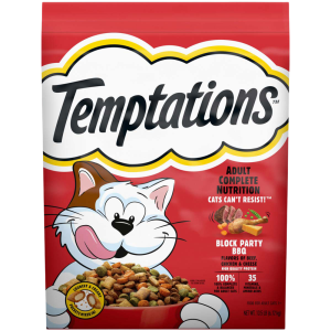Temptations Block Party BBQ Flavor Adult Dry Cat Food, 13.5 Pounds