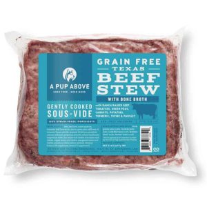 A Pup Above Texas Beef Stew Recipe Frozen Gently Cooked Dog Food, 1 Pound Patty - Not Available For