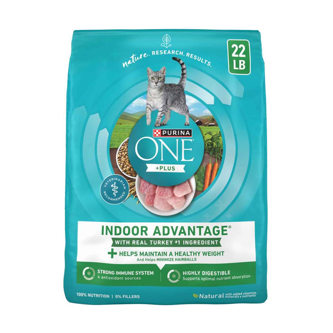Purina ONE Natural, Low Fat, Weight Control, Indoor Dry Cat Food, +Plus Indoor Advantage