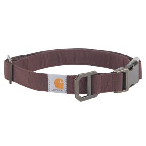 Carhartt Nylon Duck Dog Collar, Deep Wine, Medium