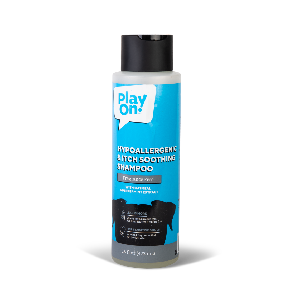 Play On Hypoallergenic & Itch Dog Shampoo, Fragrance Free, 16 Ounces
