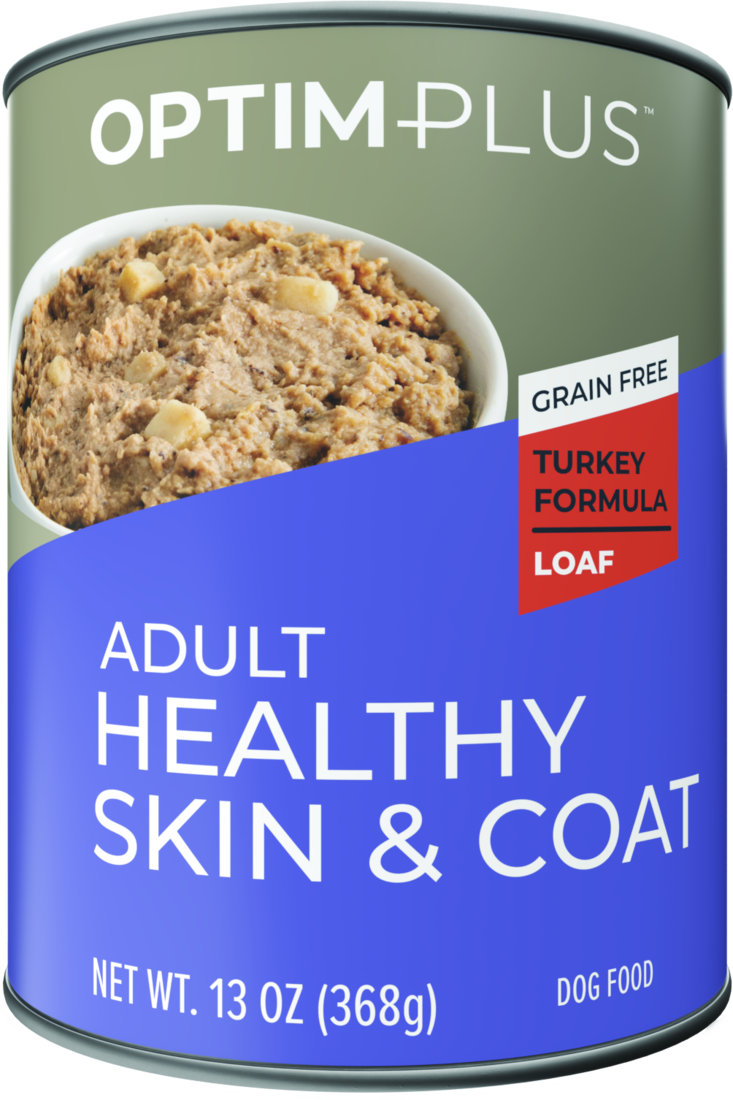 OptimPlus Grain Free Adult Skin & Coat Turkey Formula Wet Dog Food, 13 Ounces