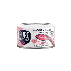 Pure Cravings Wet Cat Food, Salmon Flakes in Tuna Consomme, 3 Ounces