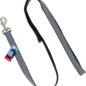 Play On Puffy Dog Leash, Houndstooth
