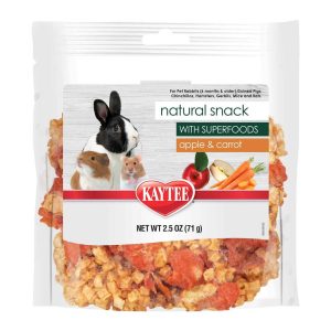 Kaytee Natural Snack with Superfoods Carrot & Apple, 2.5 Ounces