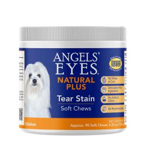 Angels' Eyes Natural Plus Tear Stain Supplement, Chicken, 90 Count Chews