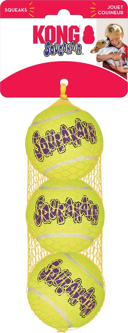 KONG SqueakAir Ball Medium, 3-Pack