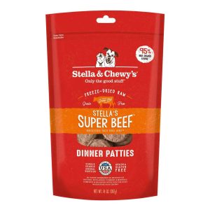 Stella & Chewy's Dog Freeze-Dried Raw, Super Beef Dinner Patties, 14 Ounces