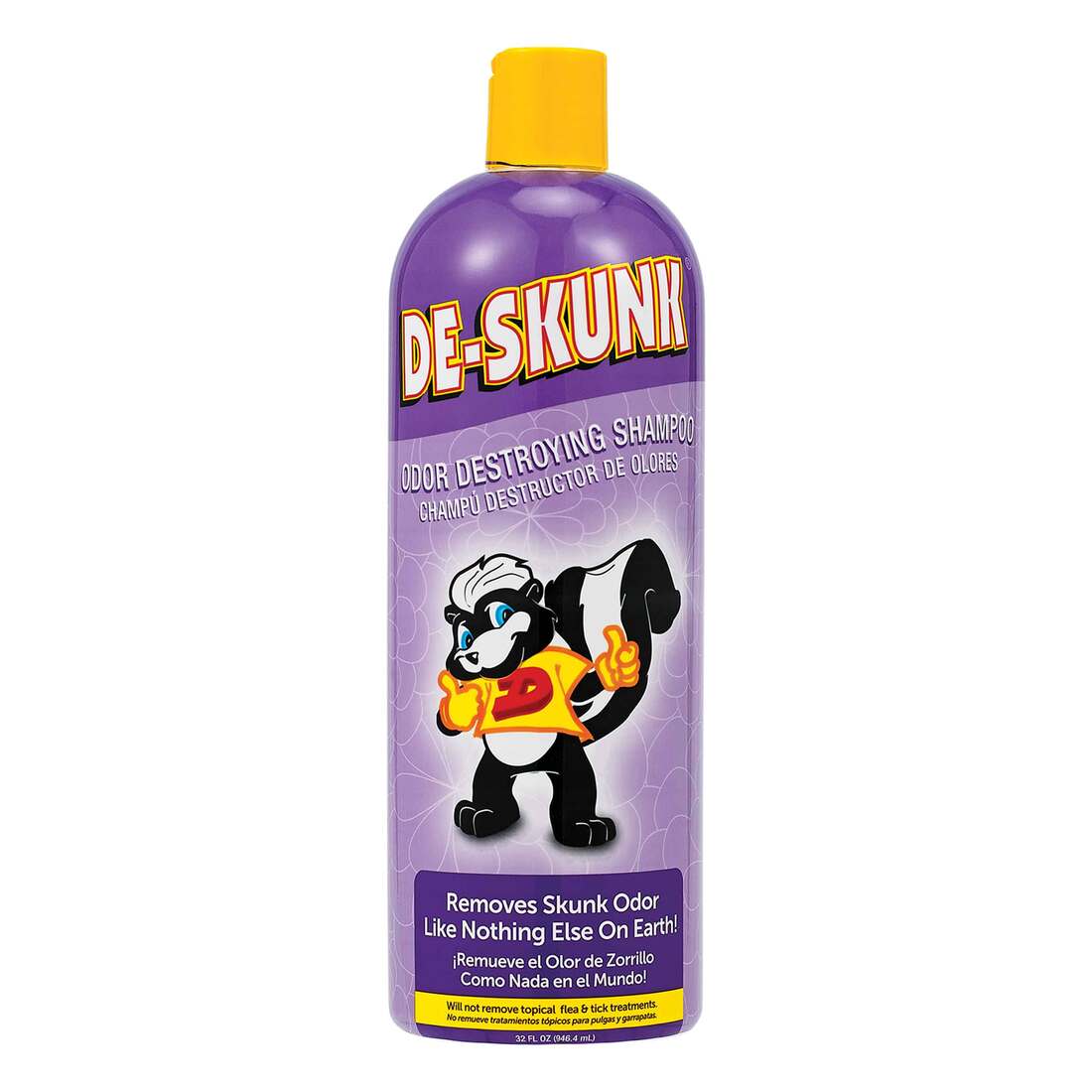 Synergy Labs De-Skunk Odor Destroyer Dog & Cat Shampoo