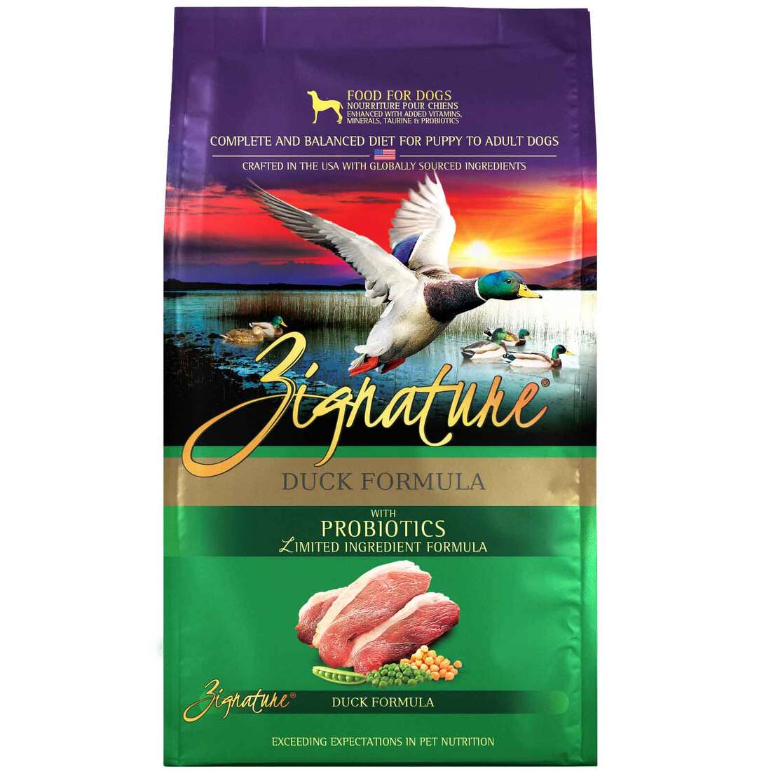 Zignature Duck Formula Dog Food, 4 Pounds