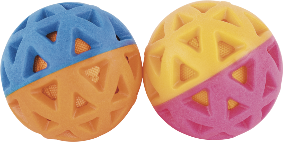 Play On TPR Triangle Ball Dog Toy, Assorted