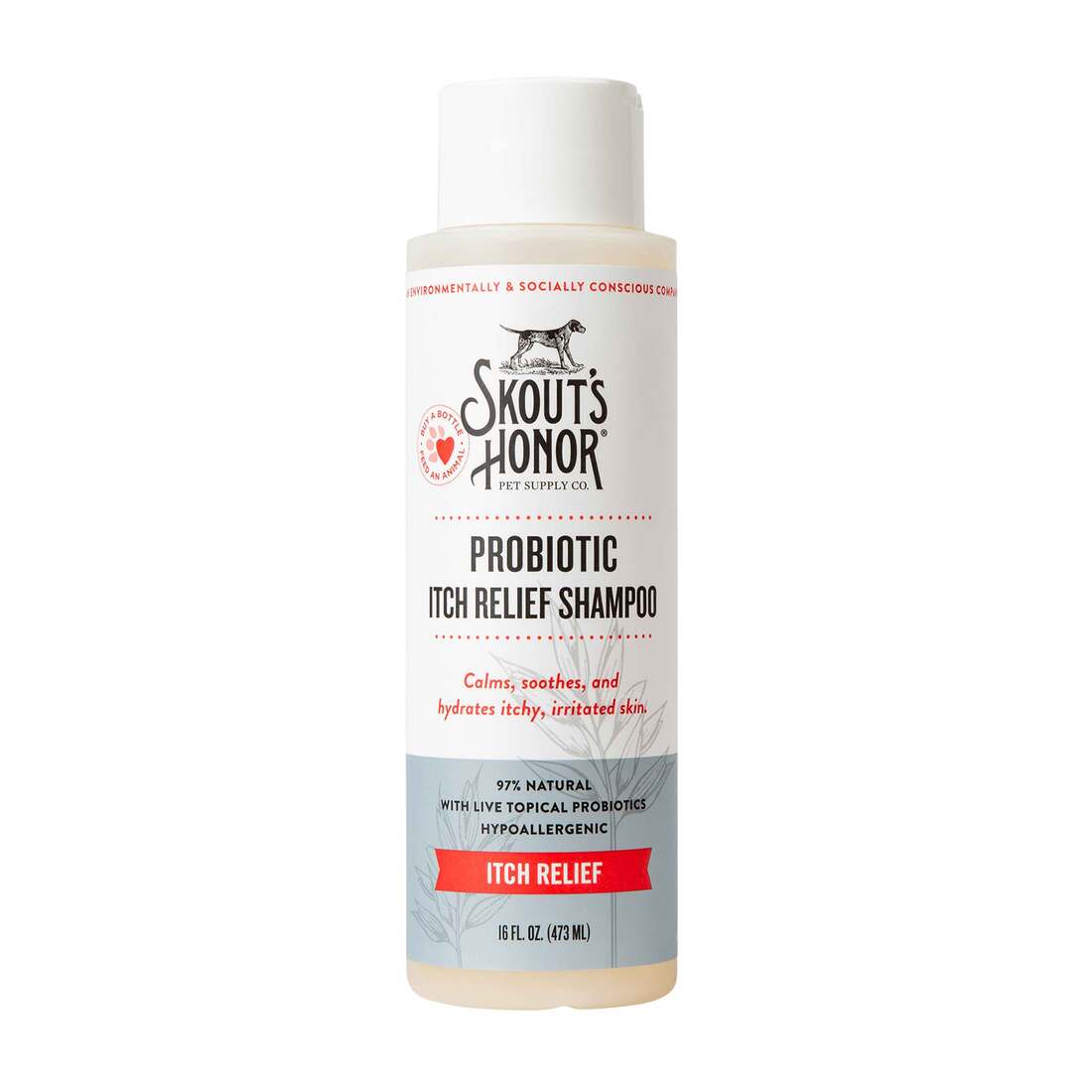 Skout's Honor Skout's Honor Probiotic Itch Relief Dog Shampoo, 16 Ounces