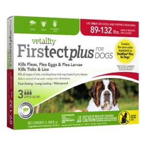 Vetality Firstect Plus For Dogs 89-132 Pounds, 3 Doses