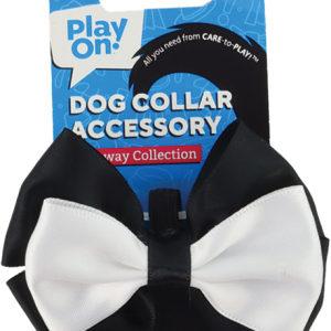 Play On Bow Tie, Black/White, One Size