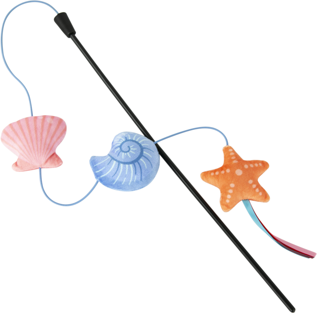 Play On Seashell Cat Teaser Toy
